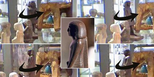 Patung Dewa Osiris di museum Inggris bergerak sendiri