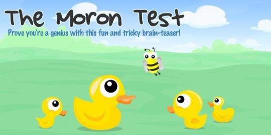 Uji kecerdasan otak dengan game The Moron Test