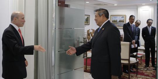 Presiden SBY sambut kedatangan pimpinan USABC