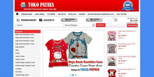 Koleksi baju  anak  murah ada  di TokoPatria com merdeka com
