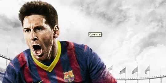 Messi kembali tampil di cover FIFA 14