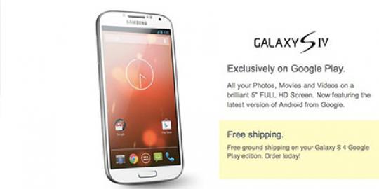 Juli, Galaxy S4 Google Edition dapatkan update Android 4.3