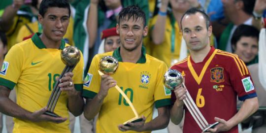 Neymar raih Golden Ball Piala Konfederasi 2013