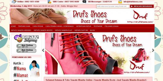 Drufshoes.com, tempat belanja sepatu handmade berkualitas