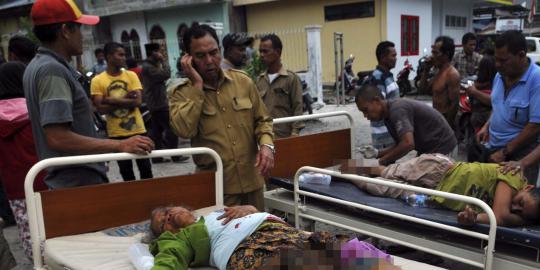 Situasi pasca gempa Aceh, Rabu (3/7). Dok. foto: merdeka.com