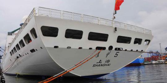 Kapal satelit China MV Yuan Wang 5 berlabuh di Tanjung Priok