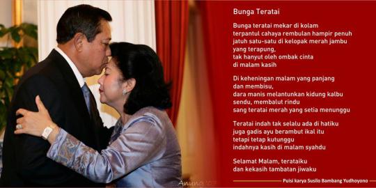 Presiden SBY ungkapkan cinta untuk Ani dengan surat & puisi