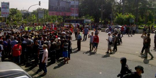 Blokir jalan berakhir, arus lalu lintas Bogor berangsur normal