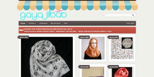 Belanja jilbab cantik di GayaJilbab.com
