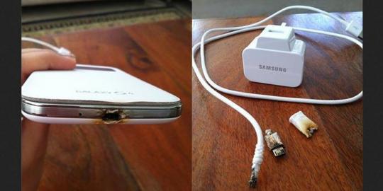 Di charge semalaman, Samsung Galaxy S4 meledak