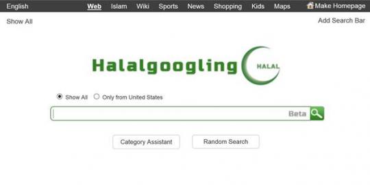 Halalgoogling mesin pencari baru khusus muslim