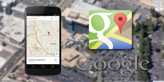 yang lebih akurat dan dilabel di peta