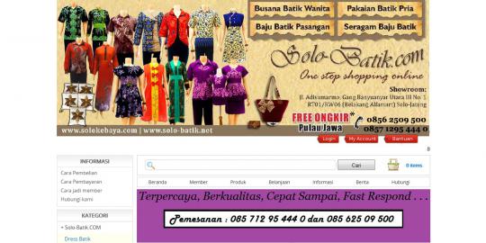  Batik  murah berkualitas ada di Solo Batik  net merdeka com