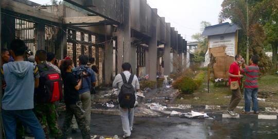 Rusuh LP Tanjung Gusta, 43 pucuk senjata api musnah terbakar
