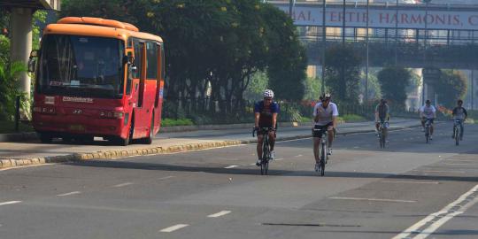 Bulan puasa, car free day di Sudirman-Thamrin sepi