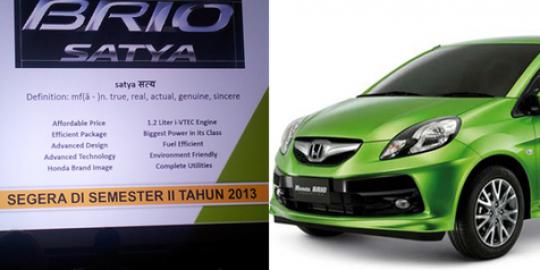  Honda  Brio Satya buat yang  baru punya mobil  merdeka com