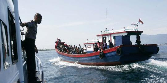 Dua kapal BPBD cari korban kapal imigran yang karam di Cianjur