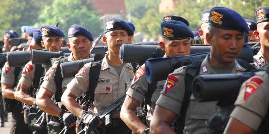 Puluhan Brimob serang markas Sabhara Polda Jateng