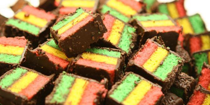  Resep  Rainbow cookies camilan warna  warni  untuk Lebaran 