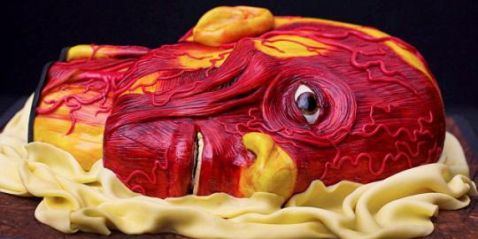 Berani makan kue-kue mengerikan berbentuk organ tubuh ini?