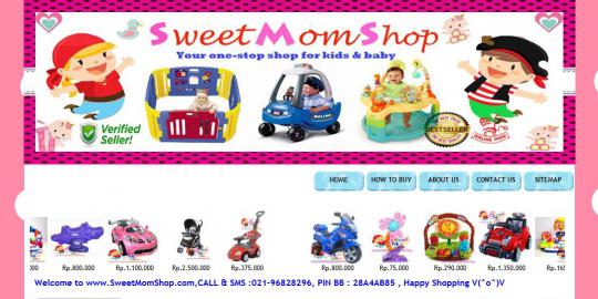 Mainan anak terlengkap ada di SweetMomShop.com  merdeka.com