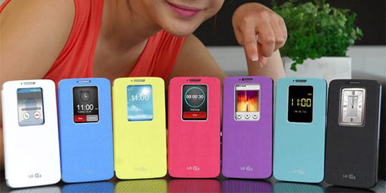 Casing 7 warna LG G2 sudah resmi dipamerkan