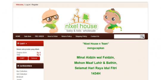 Belanja perlengkapan bayi, ya di Nixel-House