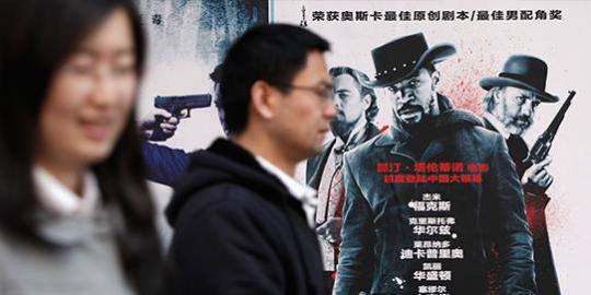 Warga China doyan nonton film di bioskop