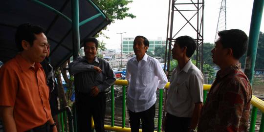 Jokowi pantau pembangunan Blok G Tanah Abang