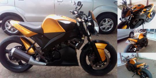 Modifikasi Honda Tiger model street fighter  merdeka.com