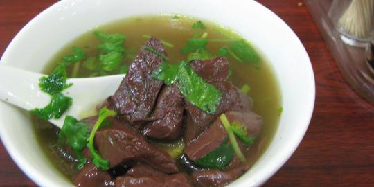 Sup darah bebek, sajian unik dari Nanjing
