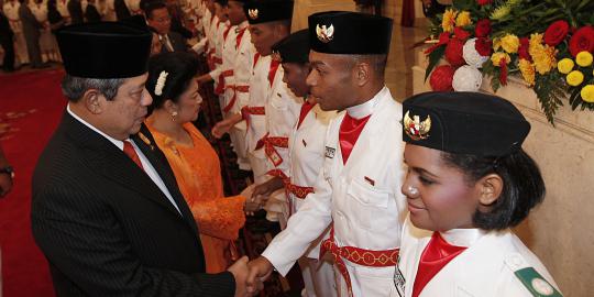 Kurang semangat, petugas upacara HUT RI dikritik SBY