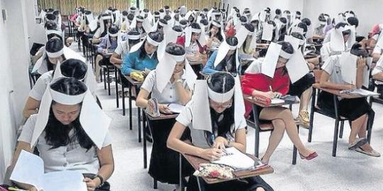 Topi anti-nyontek' gagalkan kecurangan dalam ujian