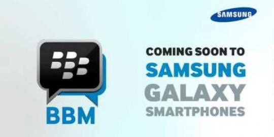 Samsung mulai iklankan BBM untuk smartphone Galaxy