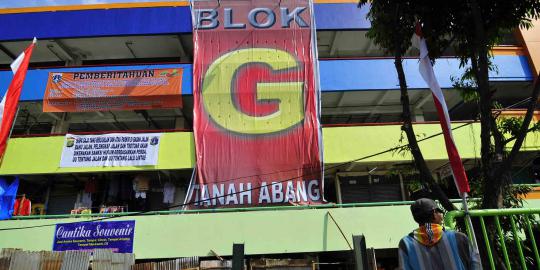 300 PKL resmi berjualan di Blok G Tanah Abang Senin