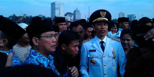 Ditanya kesiapan jadi capres, Jokowi pasang sikap sempurna
