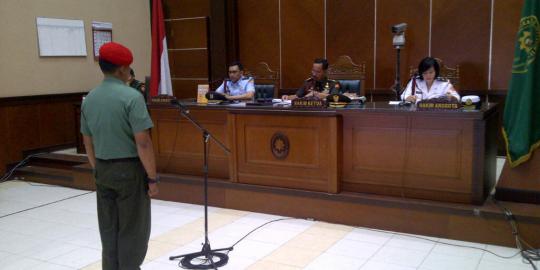 Suasana saat sidang vonis kasus Lapas Cebongan Sleman