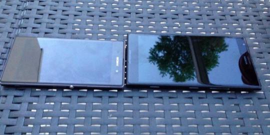 Phablet Nokia Lumia 1520 berpose bareng Sony Xperia Z