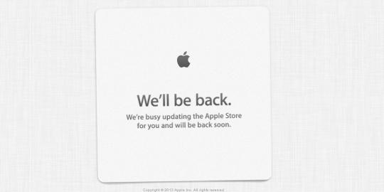 Jelang perilisan iPhone terbaru, situs Apple Store down