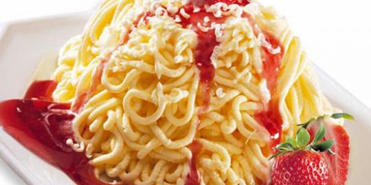 Cicipi segarnya spaghetti ice cream khas Jerman