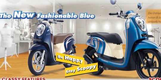 Honda Scoopy-FI nambah warna Biru