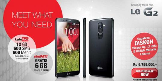 Telkomsel buka pre-order LG G2