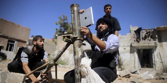 Brigade pemberontak Suriah yang luncurkan mortir pakai iPad
