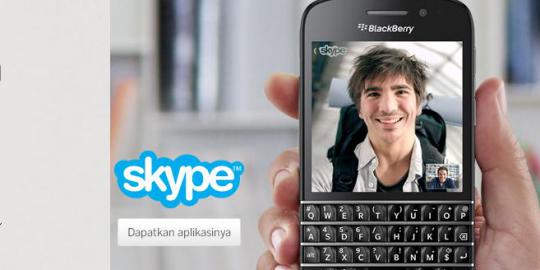 Pengguna BlackBerry 10 dapatkan layanan Skype gratis