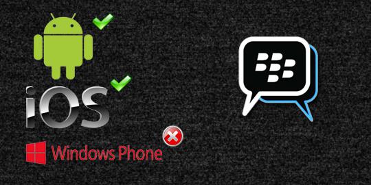 BlackBerry Messenger (BBM) tidak hadir untuk Windows Phone