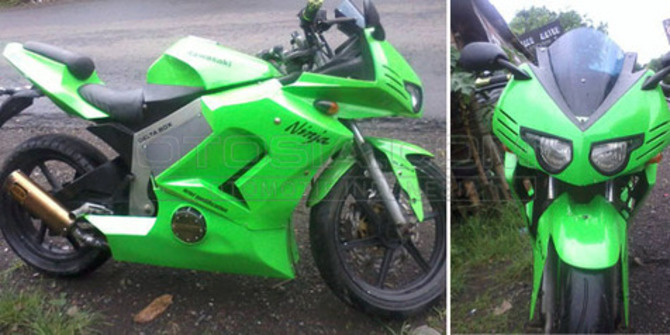 Modifikasi Kawasaki Kzr 110 Bebek Jadi Motor Sport Merdeka Com