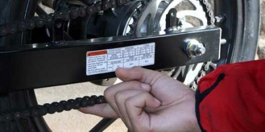 Tips setting kekencangan rantai
