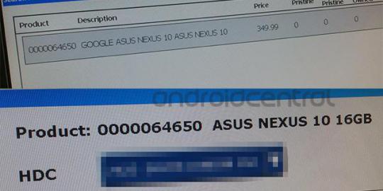 Bukti bahwa Asus produksi Nexus 10