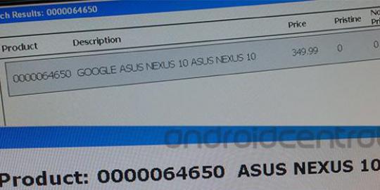 Asus Nexus 10 dibanderol harga Rp 3,9 juta