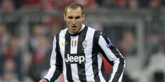 Giorgio Chiellini beri selamat untuk Garuda Jaya